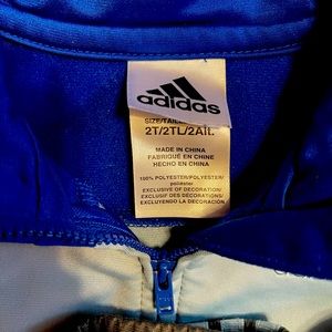 Adidas size 2T toddler boys track suits like new